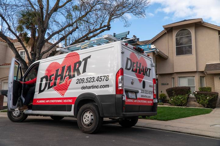 DeHart Van Arriving to a Job Location 
