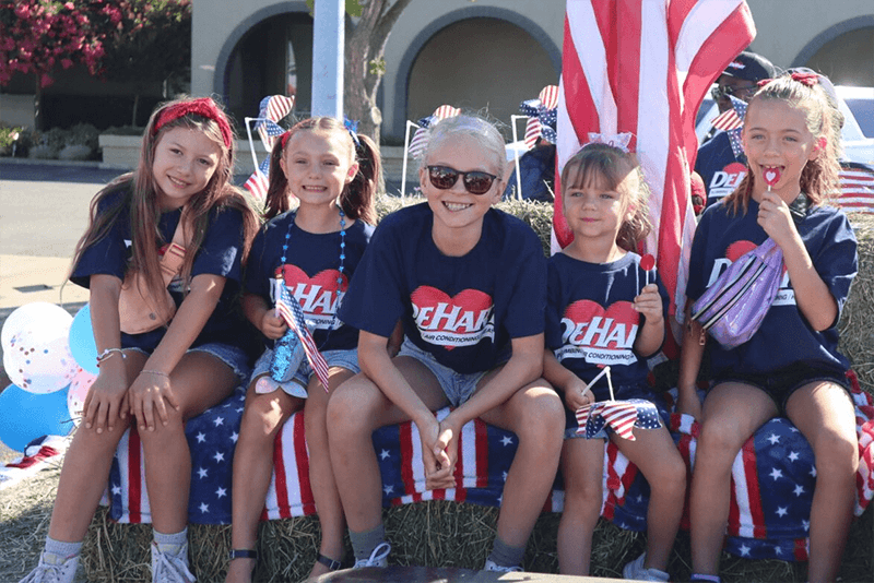 Modesto Independence Day - little girls smiling