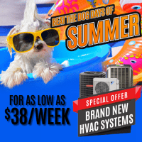 Brand New HVAC Systems for As Low As $38/Week!