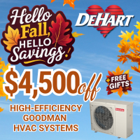 $4,500 OFF High-Efficiency Goodman HVAC Systems