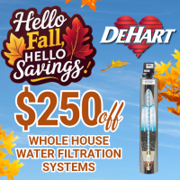 $250 OFF Whole House Water Filtration Systems