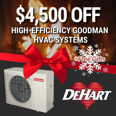 $4,500 OFF High-Efficiency Goodman HVAC Systems