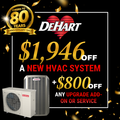 $1,946 Off a New Heating & Cooling System + $800 Off an Upgrade or Add-On