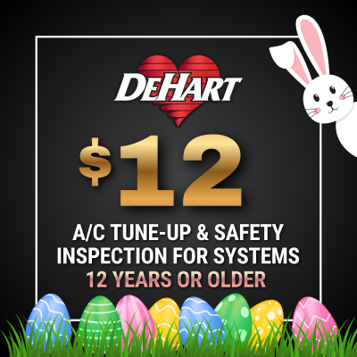 $12 A/C Tune-Up & Safety Inspection for Systems 12 Years or Older