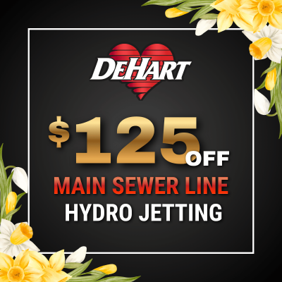 $125 OFF Main Sewer Line Hydro Jetting
