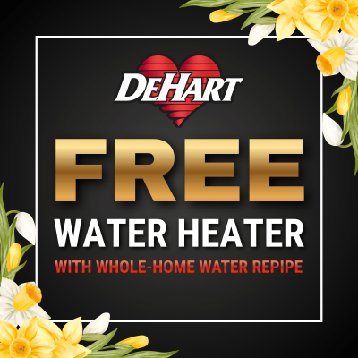 FREE Water Heater with Whole-Home Water Repipe