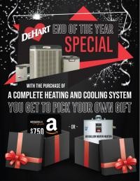 FREE $750 Amazon Gift Card or 40 Gallon Water Heater!