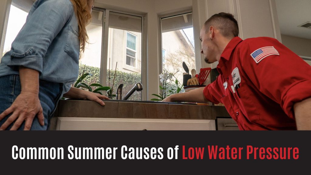 Common Summer Causes of Low Water Pressure